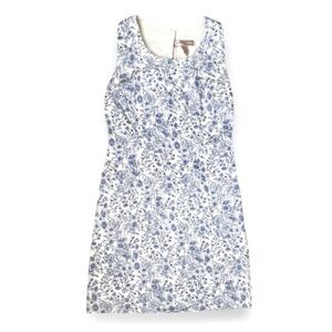 Forever 21 Blue White Floral Sleeveless Dress Lined Womens Size XS Cottagecore